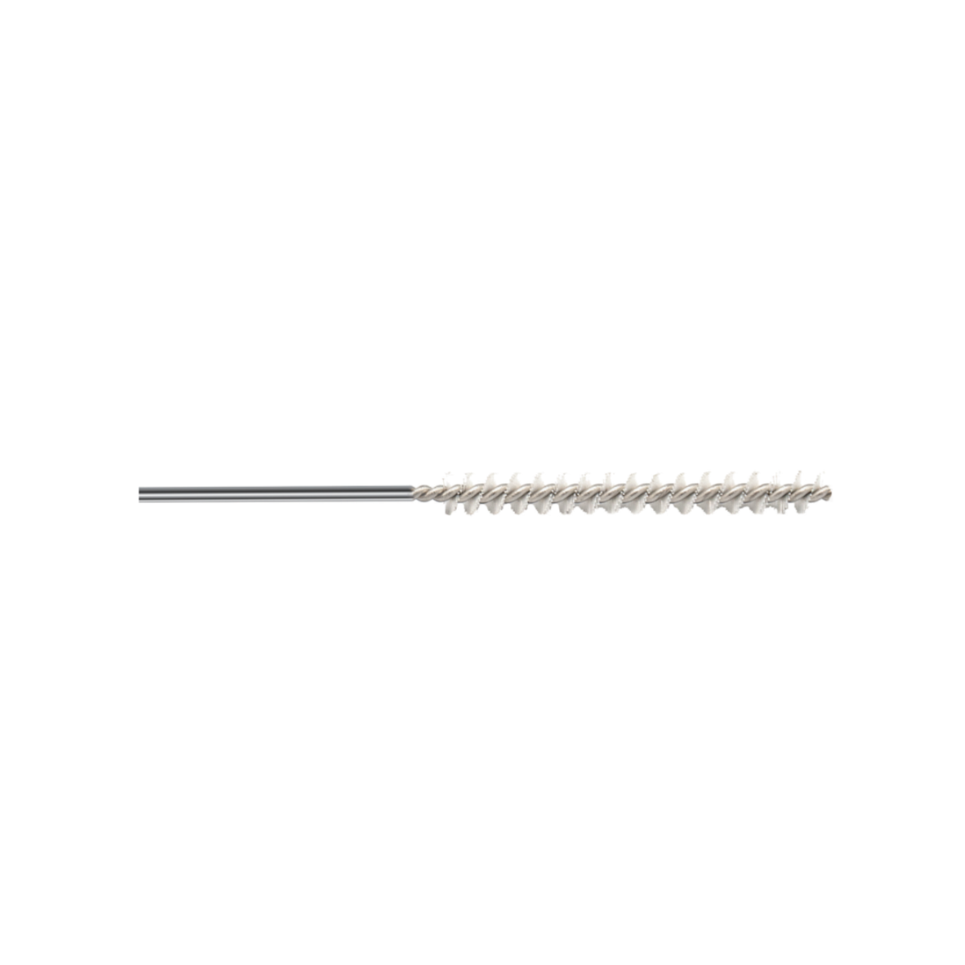 Cepillos Micro de Acero Inoxidable ARC™ para limpieza precisa de instrumentos médicos delicados.